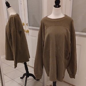 4/$80 Cozy Green Cotton Sweatshirt - Size Large